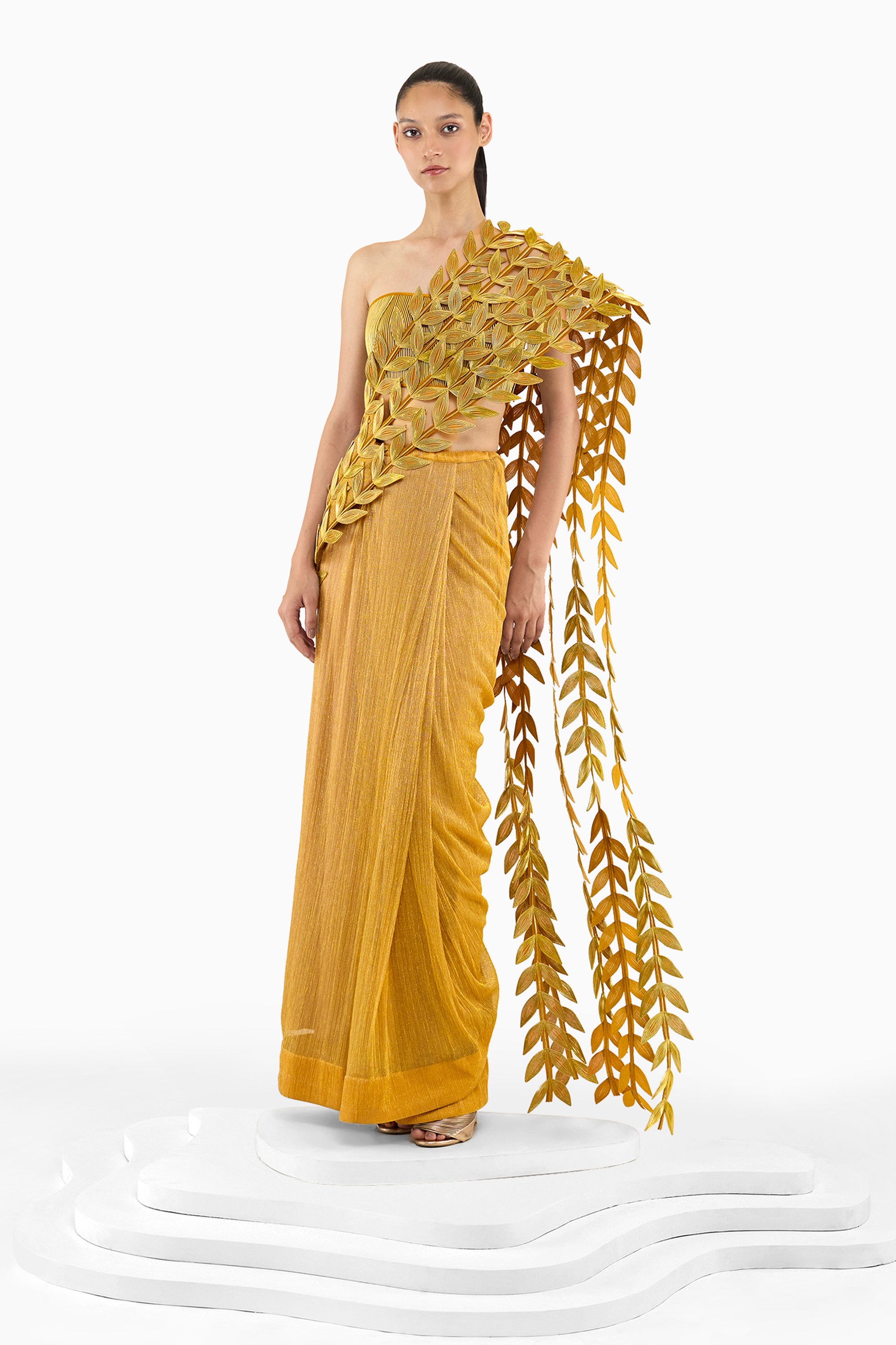 GOLD LEAF SAREE - Main Image